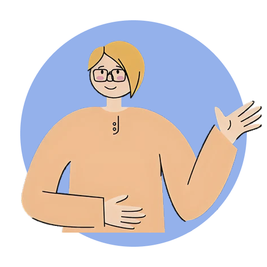 Illustration depicting one character.